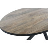 Mesa de Comedor DKD Home Decor Negro Natural Metal Madera de mango 200