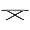 Mesa de Comedor DKD Home Decor Negro Natural Metal Madera de mango 200