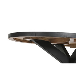 Mesa de Centro DKD Home Decor Natural Metal Madera de mango 130 x 70 x