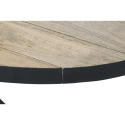 Mesa de Centro DKD Home Decor Natural Metal Madera de mango 130 x 70 x