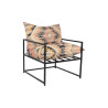Butaca DKD Home Decor 70 x 75 x 85 cm Negro Metal Multicolor