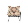 Butaca DKD Home Decor 70 x 75 x 85 cm Negro Metal Multicolor