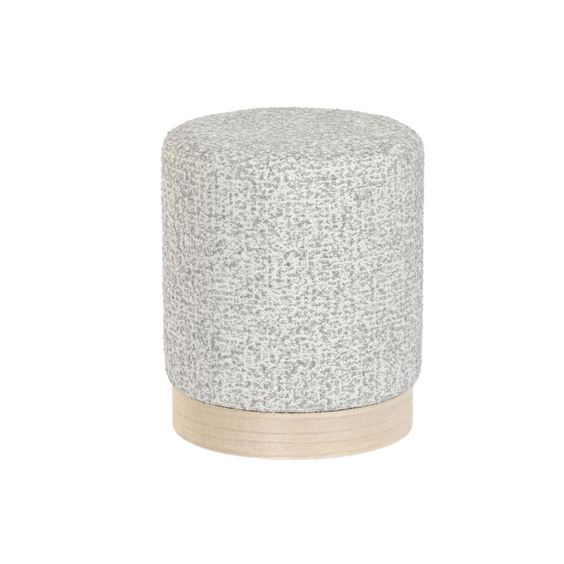 Reposapiés DKD Home Decor 32 x 32 x 38 cm Scandi Gris claro Reposapiés DKD Home Decor 32 x 32 x 38 cm Scandi Gris claro