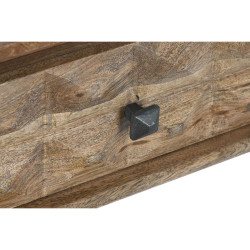 Consola DKD Home Decor Natural Negro Metal Madera de mango