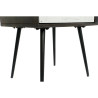 Mesita de Noche DKD Home Decor 45 x 38 x 50 cm Negro Metal Blanco Made