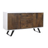 Aparador DKD Home Decor Blanco Marrón oscuro Madera de mango 150 x 40