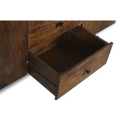 Aparador DKD Home Decor Blanco Marrón oscuro Madera de mango 150 x 40