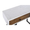 Consola DKD Home Decor Metal Blanco Madera de mango 105 x 35 x 77 cm