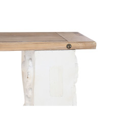 Consola DKD Home Decor 153 x 32,5 x 93 cm Abeto Marrón Blanco Magnesi