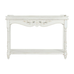 Consola DKD Home Decor 120 x 40 x 84,5 cm Abeto Blanco Madera MDF