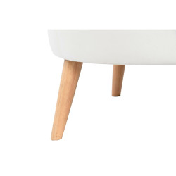 Butaca DKD Home Decor Blanco Natural Madera 91 x 80 x 78 cm