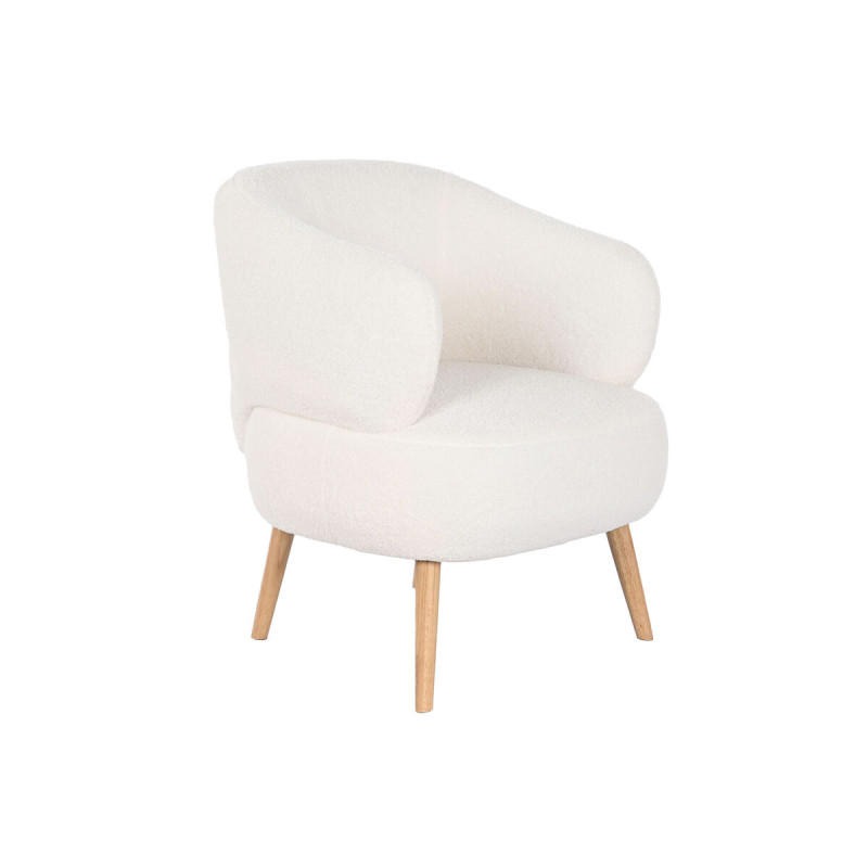 Butaca DKD Home Decor Blanco Natural Madera 70 x 70 x 80 cm Butaca DKD Home Decor Blanco Natural Madera 70 x 70 x 80 cm