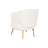 Butaca DKD Home Decor Blanco Natural Madera 70 x 70 x 80 cm