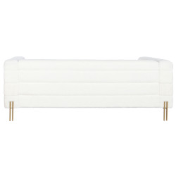 Sofá DKD Home Decor Blanco Metal 205 x 85 x 73 cm