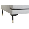 Sofá Chaise Longue DKD Home Decor Gris claro Metal 250 x 160 x 85 cm