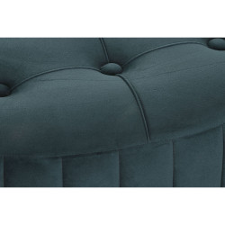 Reposapiés DKD Home Decor Verde Gris Burdeos Dorado Metal Terciopelo