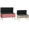 Banqueta DKD Home Decor Gris Burdeos Dorado Abeto 100 x 44 x 47 cm (2
