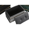 Banqueta DKD Home Decor Negro Dorado Verde Gris oscuro Madera MDF 70 x