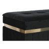 Banqueta DKD Home Decor Negro Dorado Verde Gris oscuro Madera MDF 70 x