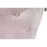 Banqueta DKD Home Decor Rosa Dorado Metal 100 x 100 x 45 cm