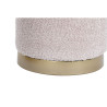 Reposapiés DKD Home Decor Blanco Marrón Rosa Dorado Madera MDF 48 x
