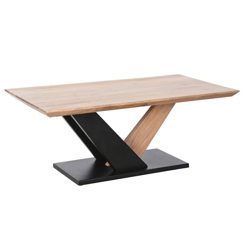 Mesa de Centro DKD Home Decor Metal Acacia 115 x 60 x 45 cm Mesa de Centro DKD Home Decor Metal Acacia 115 x 60 x 45 cm