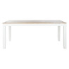 Mesa de Comedor DKD Home Decor Blanco Marrón Madera de acacia Madera