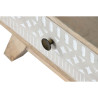 Mesita de Noche DKD Home Decor Blanco Natural Madera de mango 55 x 35