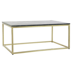 Mesa de Centro DKD Home Decor Negro Dorado Mármol Hierro 100 x 61 x 4