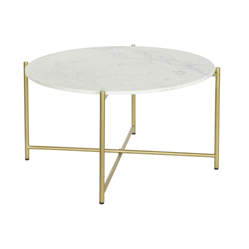 Mesa de Centro DKD Home Decor 81 x 81 x 44 cm Mármol Hierro Mesa de Centro DKD Home Decor 81 x 81 x 44 cm Mármol Hierro
