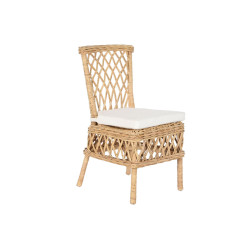 Silla DKD Home Decor Blanco Natural 45 x 55 x 85 cm 45 x 55 x 90 cm 47