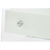 Mesita de Noche DKD Home Decor Blanco Transparente Cristal Madera MDF