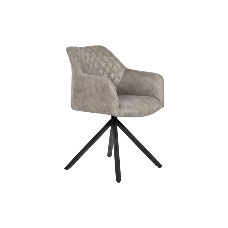 Silla DKD Home Decor Negro Gris 55 x 58 x 83 cm Silla DKD Home Decor Negro Gris 55 x 58 x 83 cm