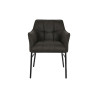 Silla DKD Home Decor Negro Marrón oscuro Gris oscuro 60 x 60 x 84 cm