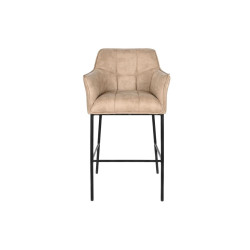 Taburete DKD Home Decor Negro Beige Metal 59 x 60 x 107 cm