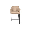 Taburete DKD Home Decor Negro Beige Metal 59 x 60 x 107 cm
