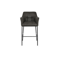 Taburete DKD Home Decor Marrón oscuro Metal 59 x 60 x 107 cm