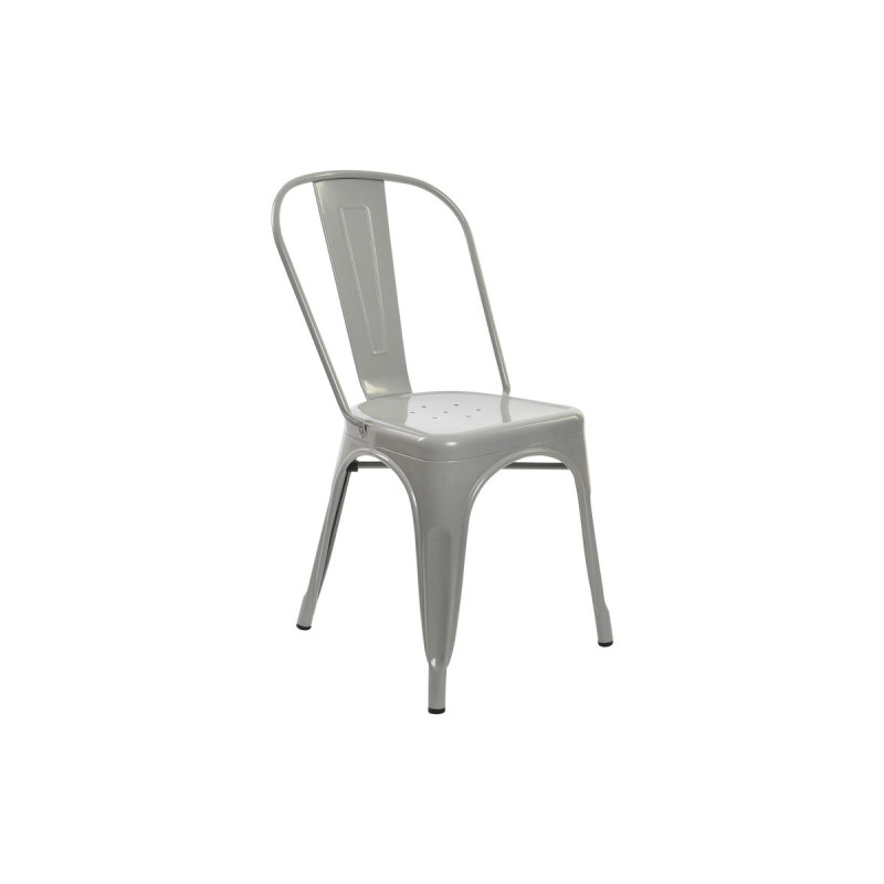 Silla DKD Home Decor Gris Metal 53 x 45 x 85 cm Silla DKD Home Decor Gris Metal 53 x 45 x 85 cm
