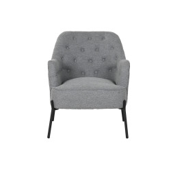 Sillón DKD Home Decor Gris Metal 65 x 73 x 79,5 cm