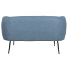 Sofá DKD Home Decor Azul Negro Espuma Madera Metal Terciopelo Scandi