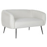 Sofá DKD Home Decor Negro Greige Espuma Madera Metal Terciopelo Scand