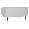 Sofá DKD Home Decor Negro Greige Espuma Madera Metal Terciopelo Scand