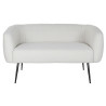 Sofá DKD Home Decor Negro Greige Espuma Madera Metal Terciopelo Scand
