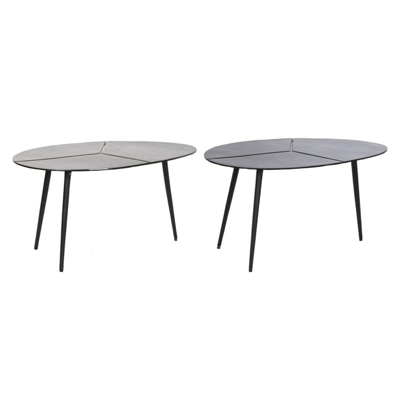 Mesa auxiliar DKD Home Decor Negro Dorado Aluminio Latón 78 x 45 x 40 Mesa auxiliar DKD Home Decor Negro Dorado Aluminio Latón 78 x 45 x 40