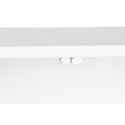 Consola DKD Home Decor Blanco Metal Cristal 120 x 35 x 80 cm