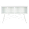 Consola DKD Home Decor Blanco Metal Cristal 120 x 35 x 80 cm