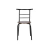 Conjunto de Mesa con 4 Sillas DKD Home Decor Marrón Negro Metal Mader