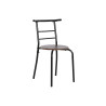 Conjunto de Mesa con 4 Sillas DKD Home Decor Marrón Negro Metal Mader