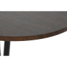 Conjunto de Mesa con 4 Sillas DKD Home Decor Marrón Negro Metal Mader
