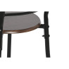 Conjunto de Mesa con 4 Sillas DKD Home Decor Marrón Negro Metal Mader